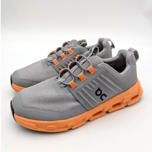 On Cloudswift Athletic Shoes Sneakers Kids Alloy/Tangerine Size US2 EU33.5 - Picture 1 of 12